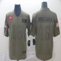 San Francisco 49ers #16 Joe Montana Nike Camo 2019 Salute to Service Retired Limited Jersey