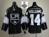 2014 stanley cup Los Angeles Kings #14 Justin Williams Black NHL Jerseys