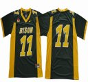 North Dakota State Bison #11 Wentz green college football jerseys