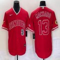 Nike San Diego Padres #13 Manny Machado red majestic mlb Jerseys Joint name-XD 01