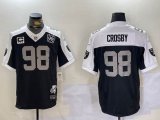 Nike Oakland Raiders #98 Maxx Crosby black white Color Rush Limited Jersey-BD 01