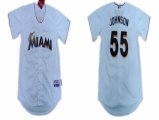 Florida Marlins #55 Josh Johnson White MLB Jerseys