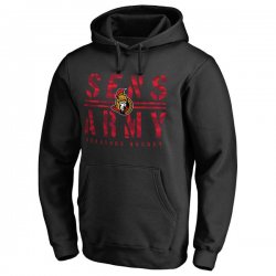 Men\'s Ottawa Senators Black Hometown Collection Sens Army Pullover Hoodie