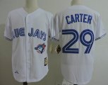 Toronto Blue Jays #29 Joe Carter white throwback baseball jerseys