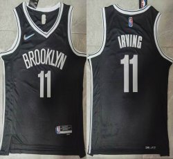 Nike Brooklyn Nets #11 Kyrie Irving black NBA Jerseys 75th-LC