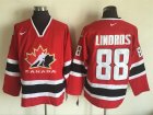 2002 Olympic Version #88 Eric Lindros Red Black NHL Throwback Jerseys