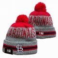 2024 St.Louis Cardinals gray red MLB Cuffed Knit Hats