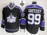 2014 stanley cup Los Angeles Kings #99 Wayne Gretzky Black NHL Jerseys