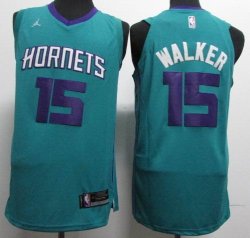 Charlotte Hornets Kemba Walker #15 blue nba Jersey