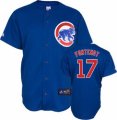 Chicago Cubs blue FONTENOT new 17# blue jersey