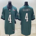 2023 super bowl Nike Philadelphia Eagles #4 Jake Elliott green Color Rush Limited Jersey