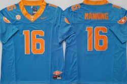 Tennessee Volunteers Black #16 Peyton Manning blue College NCAA Jersey -PNS