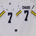 Michigan Wolverines #7 Donovan Edwards white college footbll jerseys-PNS