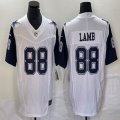 Nike Dallas Cowboys #88 CeeDee Lamb white blue color Rush Limited Jerseys 03