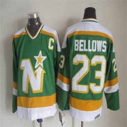 NHL Dallas Stars #23 Brian Bellows Green hockey Jerseys C patch