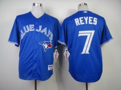 Toronto Blue Jays #7 Jose Reyes Blue MLB Jerseys