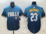 Nike Philadelphia Phillies #23 Hoffman blue majestaic baseball jersey city version