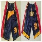 Golden State Warriors #30 Stephen Curry blue nba shorts-TY