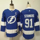 Women Adidas Tampa Bay Lightning Steven Stamkos #91 blue nhl hockey jerseys