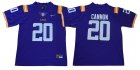 LSU Tigers Odell #20 Billy Cannon purple NCAA Football Jersey