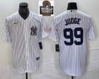 Nike New York Yankees #99 Aaron Judge white MLB baseball Jersey Joint name -BD