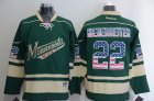 Minnesota Wild #22 Nino Niederreiter green usa flag ice hockey Jerseys