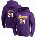 Los Angeless Lakers #24 Kobe Bryant purple NAB Hoodie 02