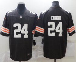 Nike Cleveland Browns #24 Nick Chubb brown Color Rush Limited Jerseys-BD