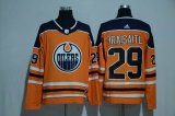 Adidas Edmonton Oilers #29 Leon Draisaitl orange nhl hockey jersey