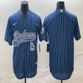 Nike Los Angeles Dodgers blank blue majestic baseball MLB jerseys -BD 07