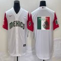 2023 World Cup Mexico blank white majestic baseball jerseys 25