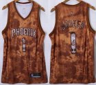 Nike Phoenix Suns #1 Devin Booker orange NBA basketball Jerseys-XD