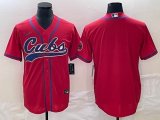 Nike Chicago Cubs blank red majestic MLB baseball jerseys Joint name-BD 01