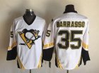 Pittsburgh Penguins #35 Tom Barrasso white CCM ice hockey jersey