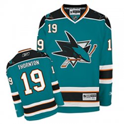 NHL San Jose Sharks #19 Joe Thornton Green Jersey