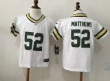 Nike Green Bay Packers 52 Clay Matthews white nfl children jerseys