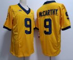 Michigan Wolverines #9 J.J. McCarthy Yellow College NCAA Jersey 03