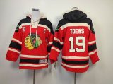 Chicago Blackhawks #19 Jonathan Toews Red kid nhl hooded seatshirt