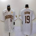 Nike San Diego Padres #19 Tony Gwynn white MLB baseball jerseys-BD 03