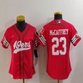 Youth Nike San Francisco 49ers #23 Christian McCaffrey red Mexico baseball jerseys Joint name-BD