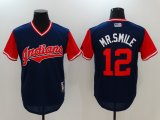 Nike Cleveland Indians #12 Mr.Smile Blue majestic baseball jerseys