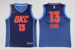 Nike Oklahoma City Thunder #13 Paul George blue fishion nba jersey-LT