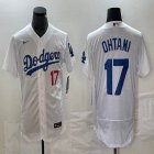 Nike Los Angeles #17 Dodgers Shohei Ohtani white Flexbase Authentic Collection Jersey