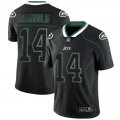 Nike New York Jets #14 Sam Darnold black fashion Color Rush Limited Jersey