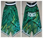 Seattle SuperSonics green NBA Shorts with pocket -TY