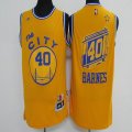 Golden State Warriors #40 Harrison Barnes The City yellow nba basketabll Jersey