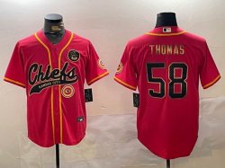 Nike Kansas City Chiefs #58 Derrick Thomas red MLB Baseball Jerseys Joint name-BD 01