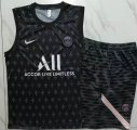 2023-2024 Paris Saint-Germain club gray black soccer vest uniforms D895