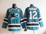 San Jose Sharks 12# Patrick Marleau Green NHL Jerseys A Patch