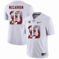 Custom Alabama Crimson Tide #10 AJ McCarron white fashion college football jersey